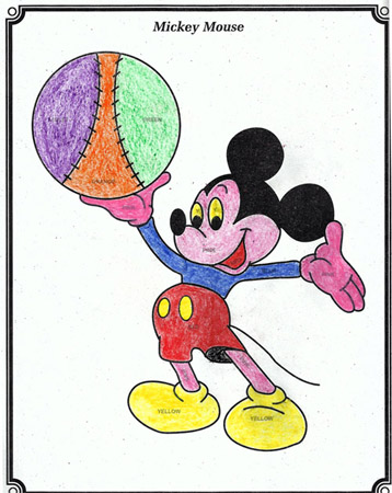 mickey mouse colouring book